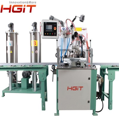 HGIT 门窗幕墙侧面缝隙填充注胶机 灌注聚氨酯隔热胶